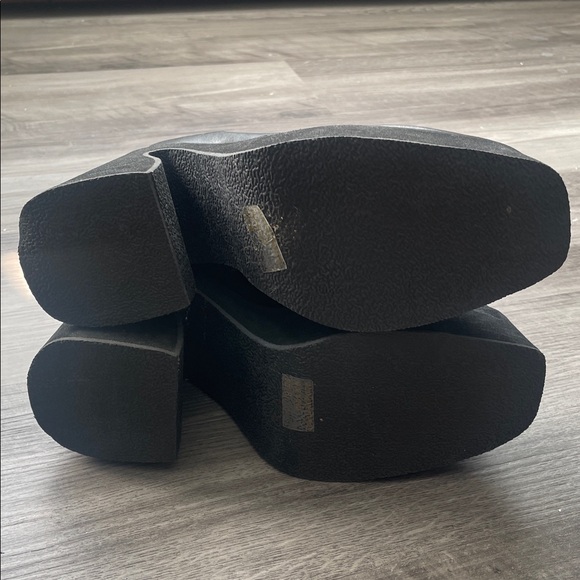 Black Platform Ankle Boots - Picture 3 of 3